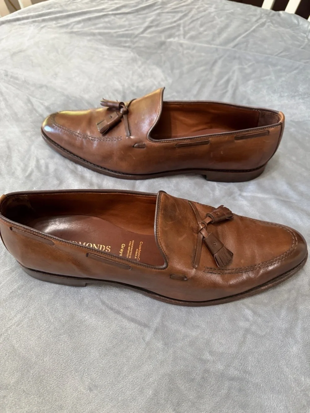 Allen Edmonds Chestnut Leather Tassel Loafers